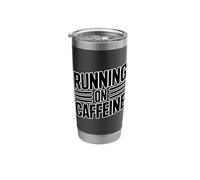 Running On Caffeine Stainless Steel Insulated Tumbler