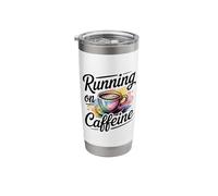 Running On Caffeine Stainless Steel Insulated Tumbler