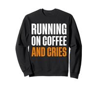 Running On Coffee And Cries Twin Dad Father Sweatshirt