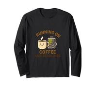 Running on Coffee and Deadlines Funny Engineer Design Long Sleeve T-Shirt