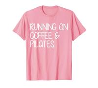 Running on Coffee Pilates Pink Pilates Princess Aesthetic T-Shirt