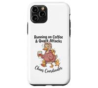 Running on Coffee & Quack Attacks Chaos Coordinator Case for iPhone 11 Pro