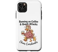 Running on Coffee & Quack Attacks Chaos Coordinator Case for iPhone 11 Pro Max