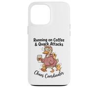Running on Coffee & Quack Attacks Chaos Coordinator Case for iPhone 13 Pro Max