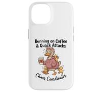 Running on Coffee & Quack Attacks Chaos Coordinator Case for iPhone 14