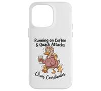 Running on Coffee & Quack Attacks Chaos Coordinator Case for iPhone 14 Pro Max