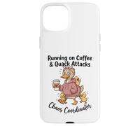 Running on Coffee & Quack Attacks Chaos Coordinator Case for iPhone 15 Plus