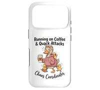 Running on Coffee & Quack Attacks Chaos Coordinator Case for iPhone 17 Pro