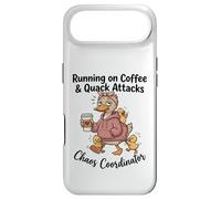 Running on Coffee & Quack Attacks Chaos Coordinator Case for iPhone Air