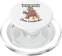 Running on Coffee & Quack Attacks Chaos Coordinator PopSockets PopGrip for MagSafe
