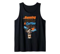 Running on Empty & Coffee Funny Runner and Coffee Design Tank Top