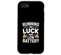 Running On Luck And Low Battery Irish Shamrock Humor Case for iPhone SE (2020) / 7/8