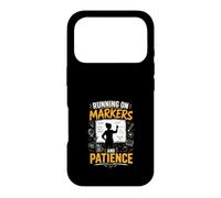 Running On Markers And Patience Teacher Case for iPhone 17 Pro