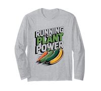 Running On Plant Vegan Athlete Runner Long Sleeve T-Shirt