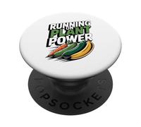 Running On Plant Vegan Athlete Runner PopSockets Adhesive PopGrip