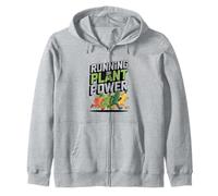 Running On Plant Vegan Athlete Runner Zip Hoodie
