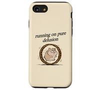Running On Pure Delusion Hamster in the wheel Relatable Meme Case for iPhone SE (2020) / 7/8