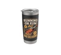 Running On Rum and Bad Decisions Stainless Steel Insulated Tumbler