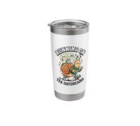 Running On Tea Daydreams Roller Skating Snail Stainless Steel Insulated Tumbler