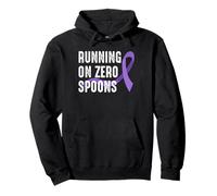 Running On Zero Spoons Crohn's Disease Pullover Hoodie