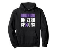 Running On Zero Spoons Crohn's Disease Pullover Hoodie