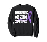 Running On Zero Spoons Crohn's Disease Sweatshirt