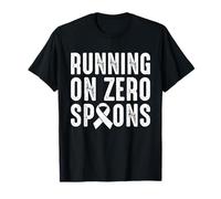 Running On Zero Spoons Crohn's Disease T-Shirt
