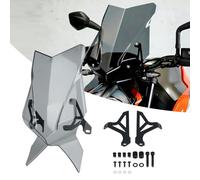 RUNNING PANTHER Motorcycle Windshield Fit for DUKE 790 2018-2024/DUKE 890 2020-2023, 3 Colors New Modeling Front PC Windscreen Visor Viser Deflector Kit for k-tm Duke 790 890 Accessories (Smoke Gray)