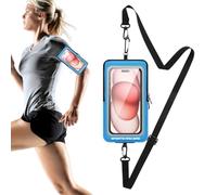 Running Phone Holder,Cell Phone Arm Band for Running - Waterproof Wrist Bag Storage Bag, Wristbands Carrier for Most Smartphones, Workout Exercise Hiking Travel Accessories