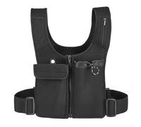 Running Phone Holder Vest, Unisex Reflective Vest with Phone Holder, Water Bottle Holder, Running Phone Holder Vest, Multi-Pouch Phone Holder for Running Men Women
