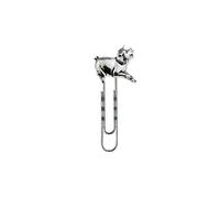 Running Pig Pewter on a Bookmark Clip Slide Metal Ticket Holder Books File a39
