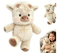 Running Plushies Highland Cow, Furry Highland Cow Plush Soft Toys With Moving Legs, Desktop Fidget Toys, Stuffed Animals Plush Toys Fidgets for Autism, Anxiety Relief for Adults Kids Office Home