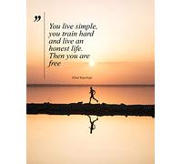 Running Poster - Inspirational Running Quotes - "You Live Simple" by Eliud Kipchoge - Motivational Running Wall Art - Marathon Race Poster - Unframed 8X10 Print