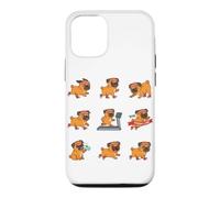Running Pug Treadmill Workout Win Finish Line Dog Case for iPhone 12/12 Pro