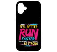 Running Quote Love To Run Text Only Motivational Cute Runner Case for iPhone 16 Plus