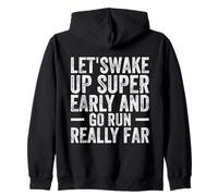 Running Quotes for Distance Runners Running Team Funny Runne Zip Hoodie