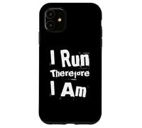 Running Quotes Text Funny People Funny I Run Therefore I’m Case for iPhone 11