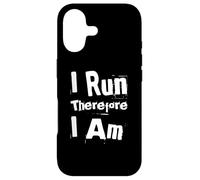 Running Quotes Text Funny People Funny I Run Therefore I’m Case for iPhone 17
