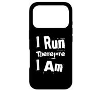 Running Quotes Text Funny People Funny I Run Therefore I’m Case for iPhone 17 Pro