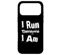 Running Quotes Text Funny People Funny I Run Therefore I’m Case for iPhone 17 Pro Max