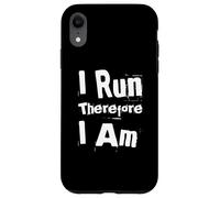 Running Quotes Text Funny People Funny I Run Therefore I’m Case for iPhone XR