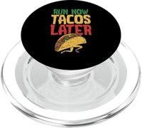Running run now tacos later Marathon Runner PopSockets PopGrip for MagSafe