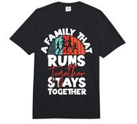 Running Runner Half Marathon Family Retro A Family That Runs Comfort Colors Adult Heavyweight T-Shirt