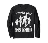 Running Runner Half Marathon Family Vintage A Family That Long Sleeve T-Shirt