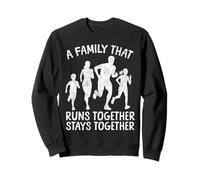 Running Runner Half Marathon Family Vintage A Family That Sweatshirt