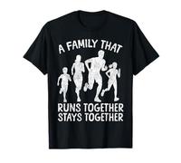Running Runner Half Marathon Family Vintage A Family That T-Shirt