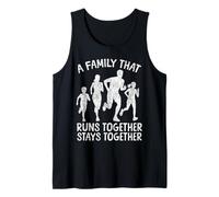 Running Runner Half Marathon Family Vintage A Family That Tank Top