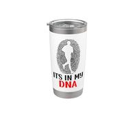 Running Runner Half Marathon Fingerprint It's in My DNA Stainless Steel Insulated Tumbler