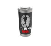 Running Runner Half Marathon Fingerprint It's in My DNA Stainless Steel Insulated Tumbler