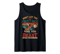 Running Runner Half Marathon Girl Don't Let The Pretty Face Tank Top
